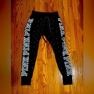 Pink Studded Sweat Pants Size XS